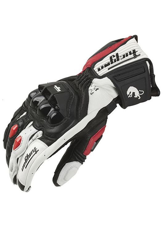 Мотоперчатки AFS-18, чорно-білі з червоним, розмір Furygan (325483625)