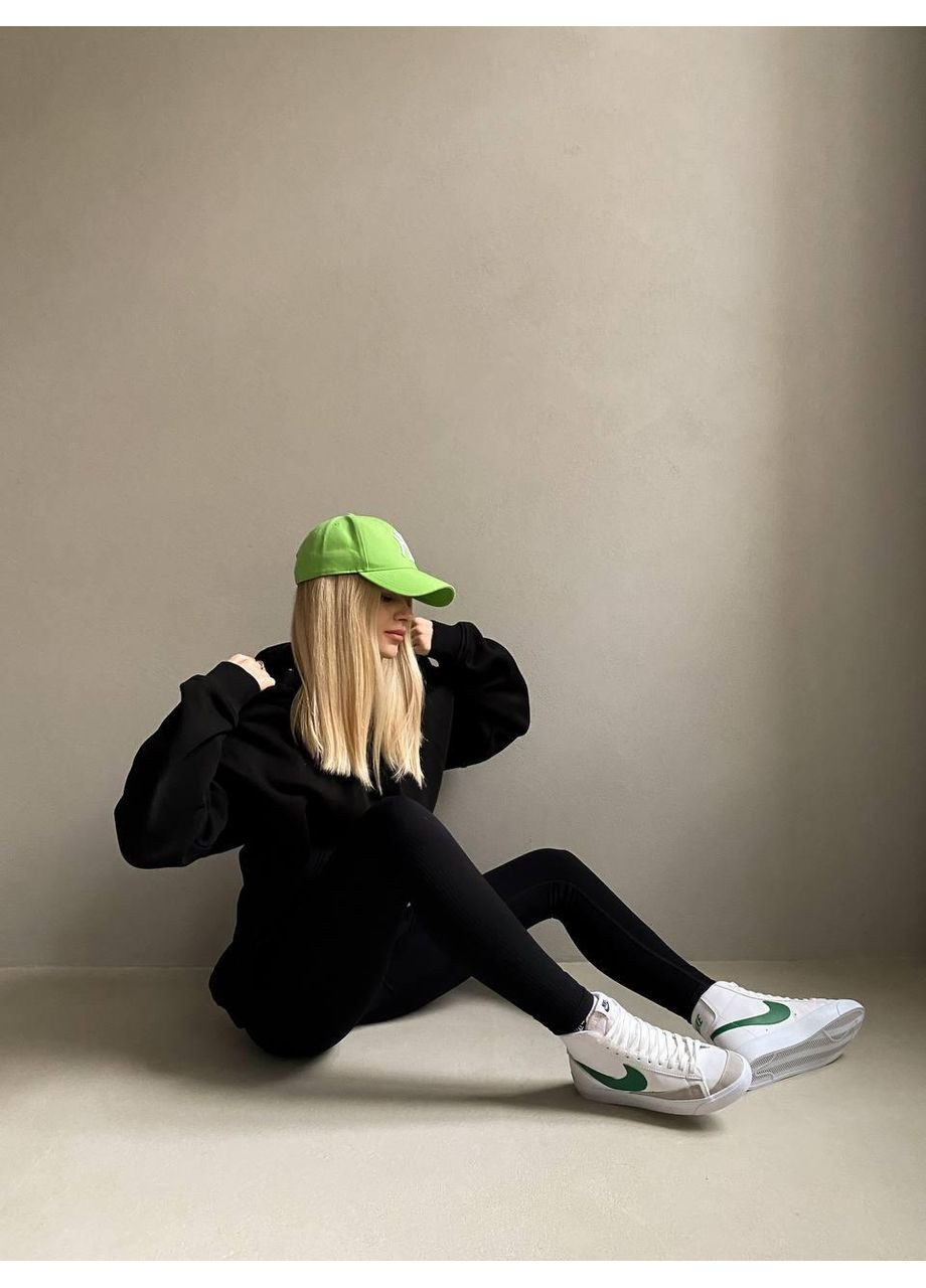 Серые демисезонные кроссовки мужские nike blazer high white green найк блейзер No Brand