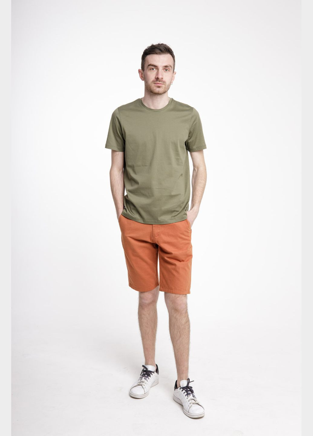 Хакі (оливкова) чоловіча літня однотонна футболка з коротким рукавом, різні кольори (, ), 45596 Buke