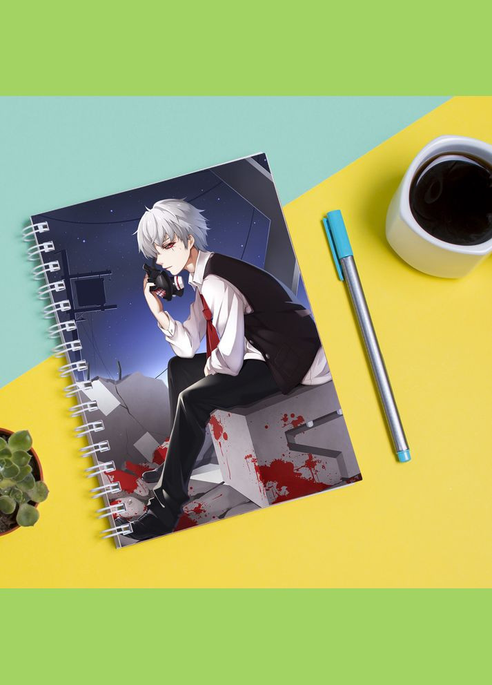Скетчбук Sketchbook (блокнот) для малювання з принтом Tokyo Ghoul - Токійський гуль 5 Кавун блокнот для малювання (316132954)