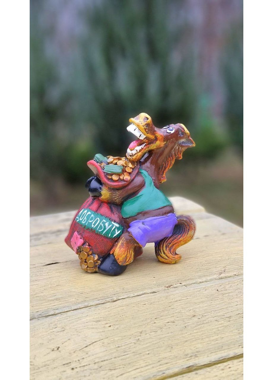 Копилка Конь с мешком 18*15*10 см символ года No Brand (368999197)