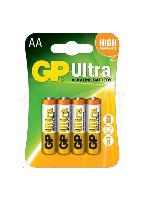 Батарейка ULTRA Alcaline AA/LR06 (4шт) GP (370254996)