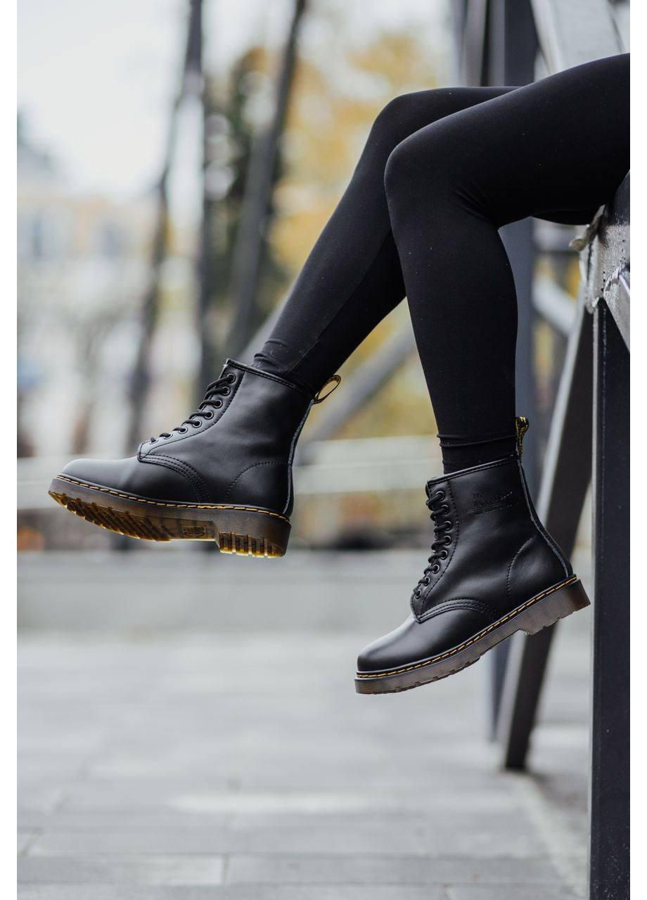 Черевики жіночі та чоловічі Dr. Martens 1460 Black 11822006 Доктор Мартинс (Хутро) No Brand (369384056)