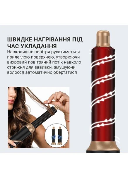Многофункциональный стайлер для волос Hot Air Styler 6в1 No Brand (393957871)