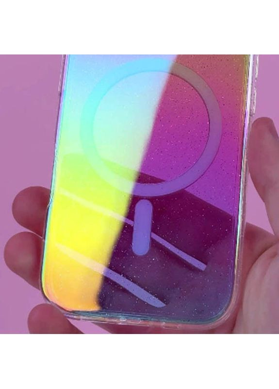 Чехол TPU Galaxy Sparkle (MagFit) для Apple iPhone 16e (6.1") Хроматический Epik (372972964)