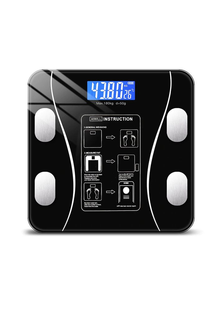 Напольные смарт весы с приложением для телефона до 180 кг A-8003 Bluetooth Scale (360466211)