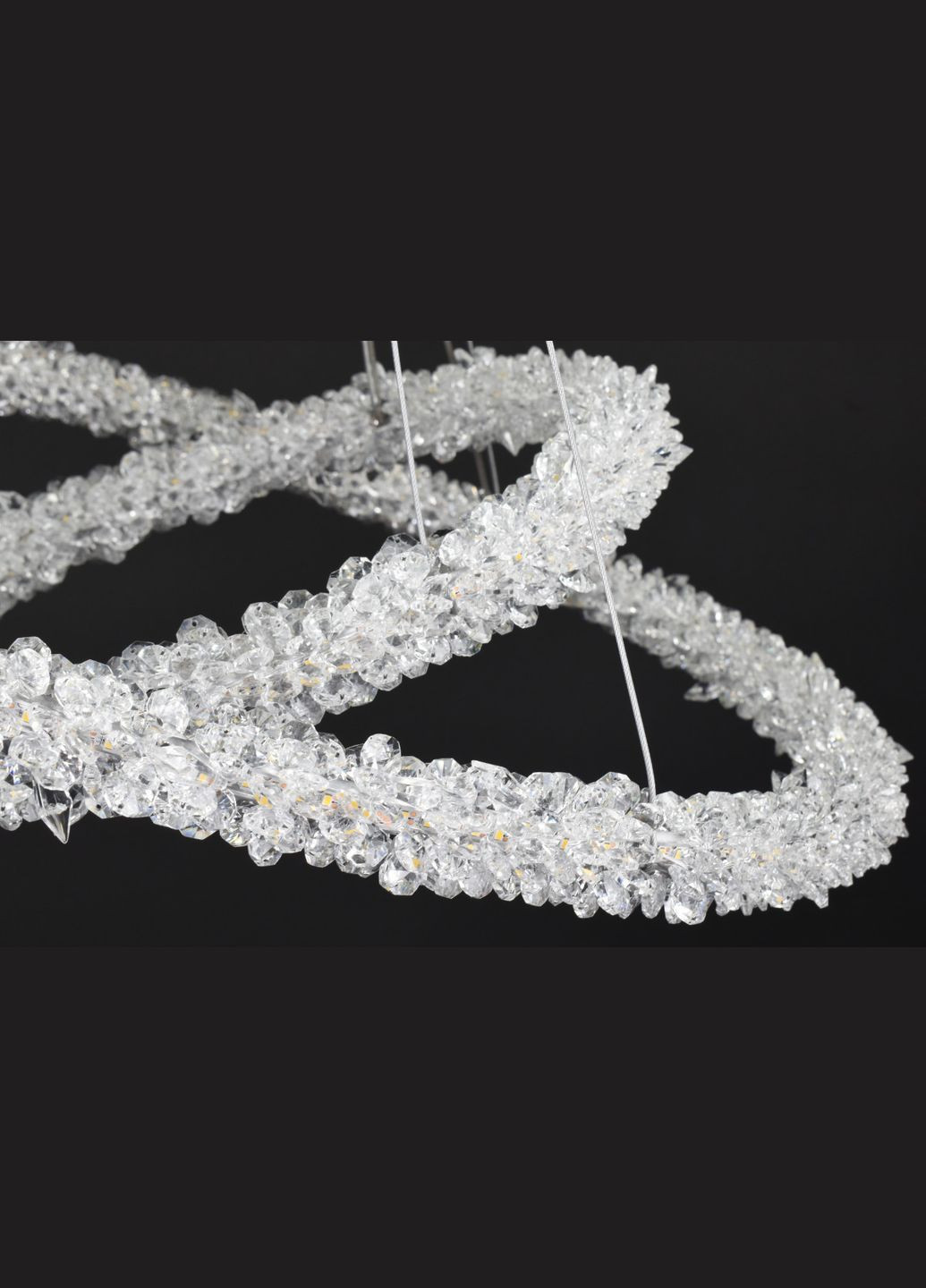 Люстра подвесная хрустальная LED 28133 Латунь 25-170х64х64 см. Sunnysky (364490751)