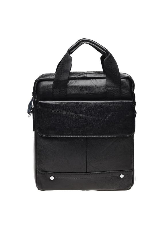 Сумка чоловіча шкіряна через плече K18859 Чорний Borsa Leather (302008544)