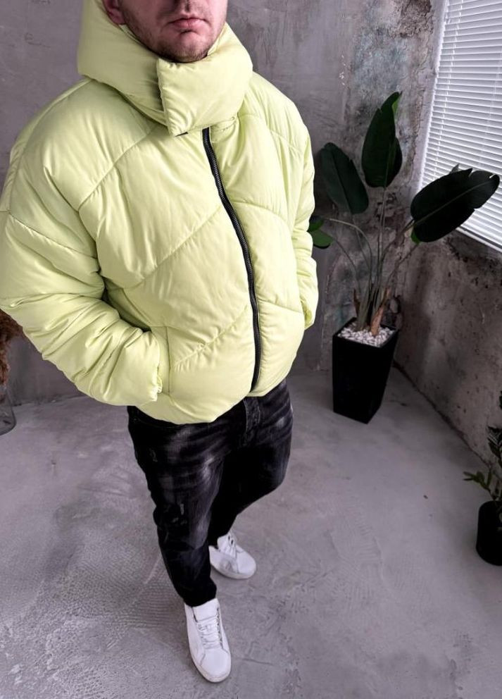 Комбінована зимня куртка зимова (матова) зі знімним капюшоном виробництво україна No Brand