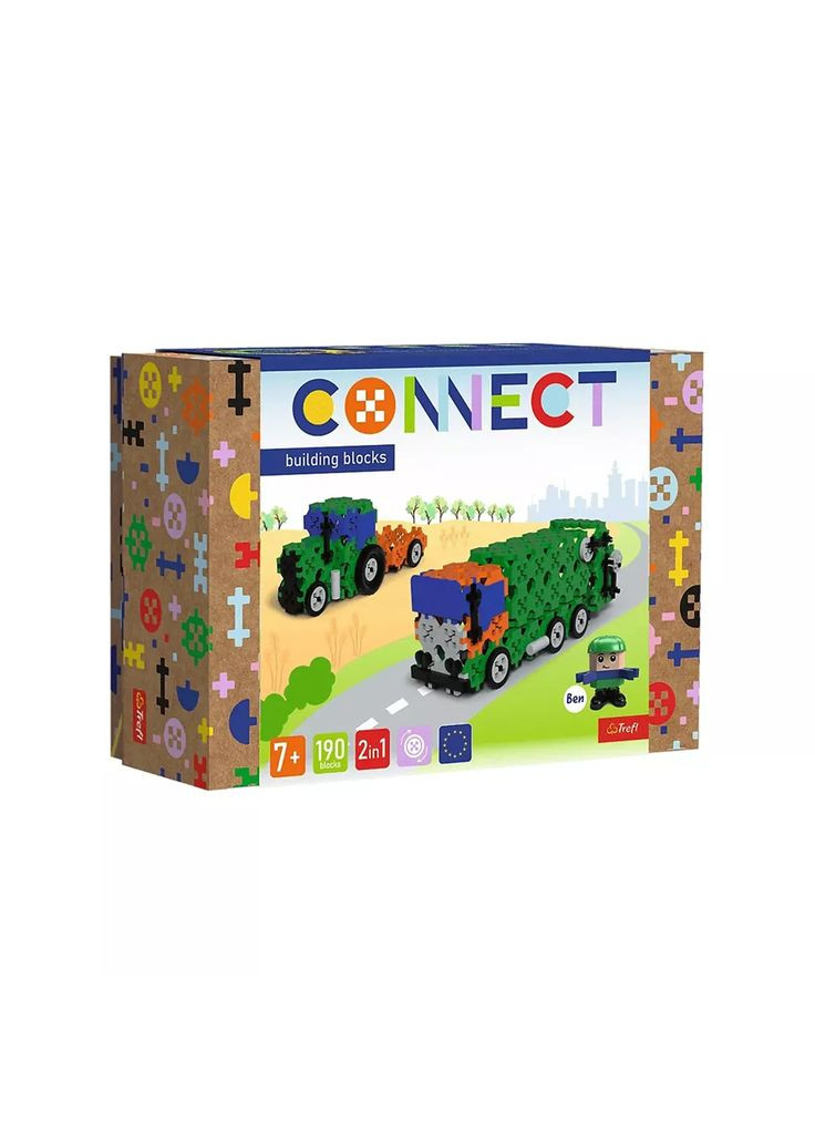 Конструктор Connect 2в1 190 дет (61975) Trefl (362538440)