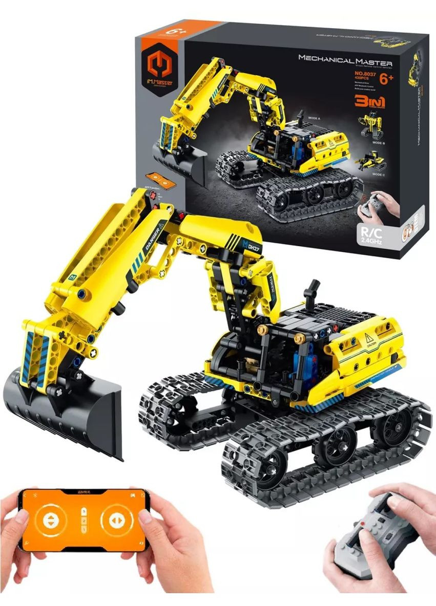 Конструктор Робот-екскаватор 3 в 1 на радіокеруванні 8037 iM.Master 516 деталей No Brand (368717563)