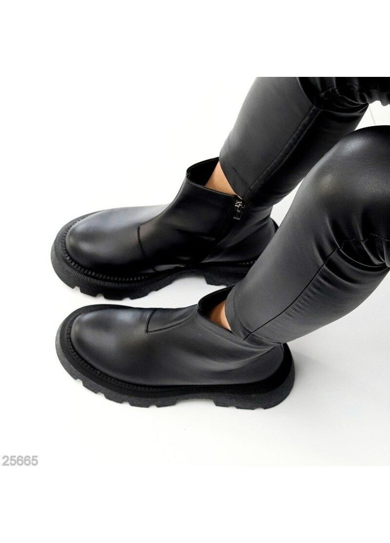 Зимние зимние кожаные ботинки, зимние ботинки, зимние кожаные, кожаные ботинки на зиму, ботинки зима украина код 25665 Garti без декора