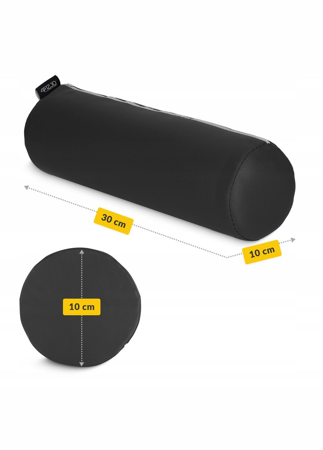 Валик для реабілітації та масажу 30 x 10 см Black (P-5905973403009) 4FIZJO (304252693)