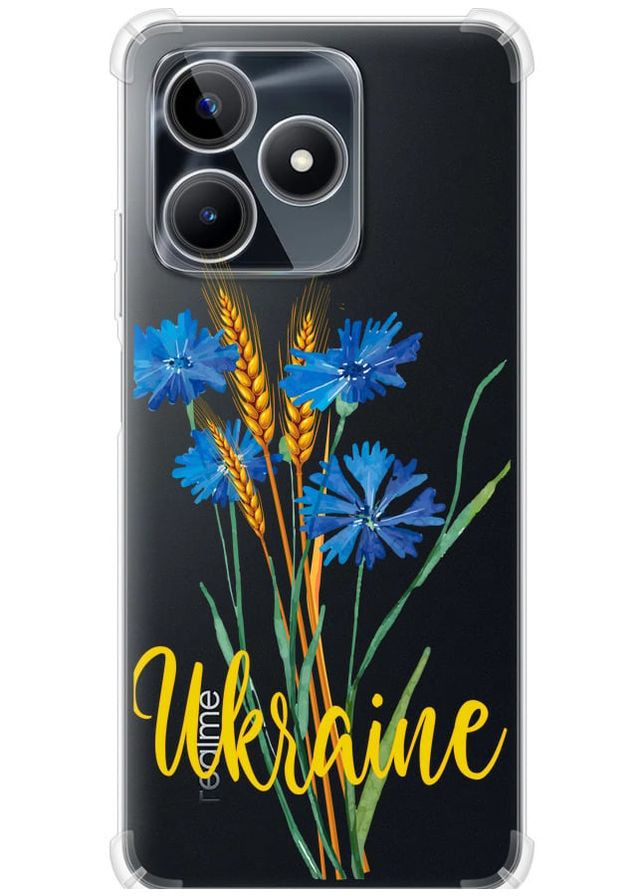 Силикон с усиленными углами чехол 'Ukraine v2' для Endorphone Realme Note 50 (327873236)