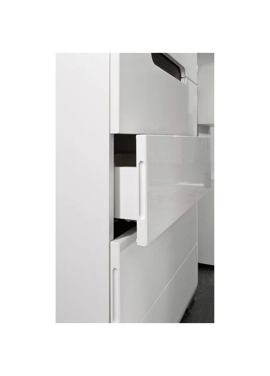 Комод в спальню ВМК (БРВ) Ацтека KOM5S/10/6 N (телескопы) Белый + Белый глянец (GRB1485) БРВ-Україна (315496278)