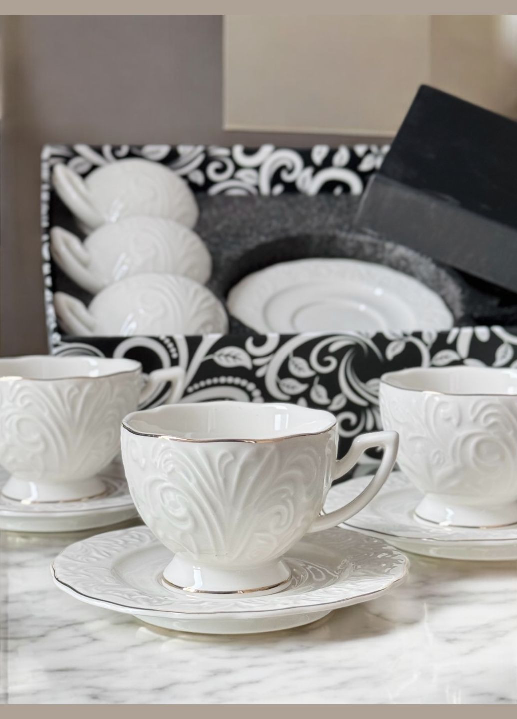 Набор чайный сервиз на шесть персон "Blanco" No Brand (329443730)