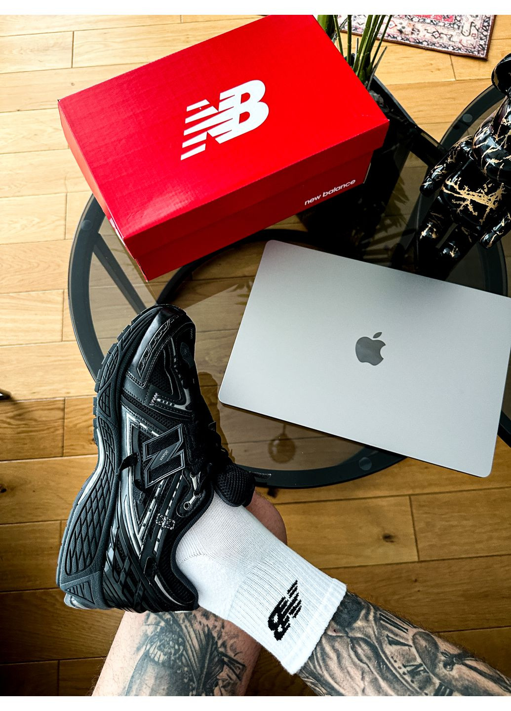 Черные демисезонные кроссовки мужские и женские new balance 1906a black | нью беланс 1906а черные No Brand