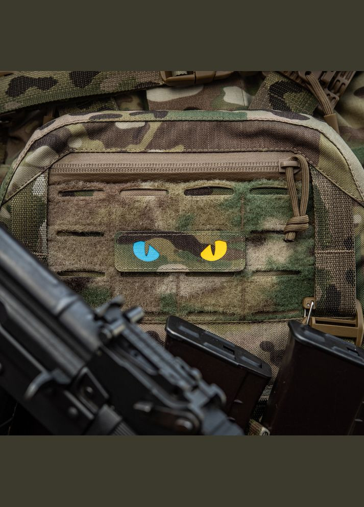 Нашивка Cat Eyes Laser Cut Multicam/Yellow/Blue/GID M-TAC (315047123)