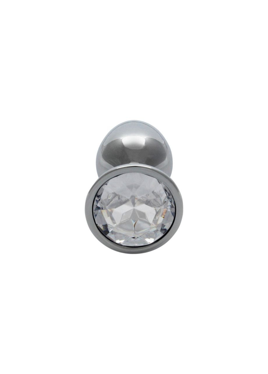 Анальна пробка металева секс іграшка для новачків маленька із кристалом Ouch! (S) Ouch! (370961306)