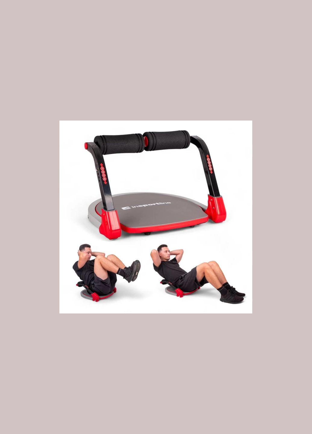 Дип-станция AB Perfect Duo II, черно-красная inSPORTline (362356971)