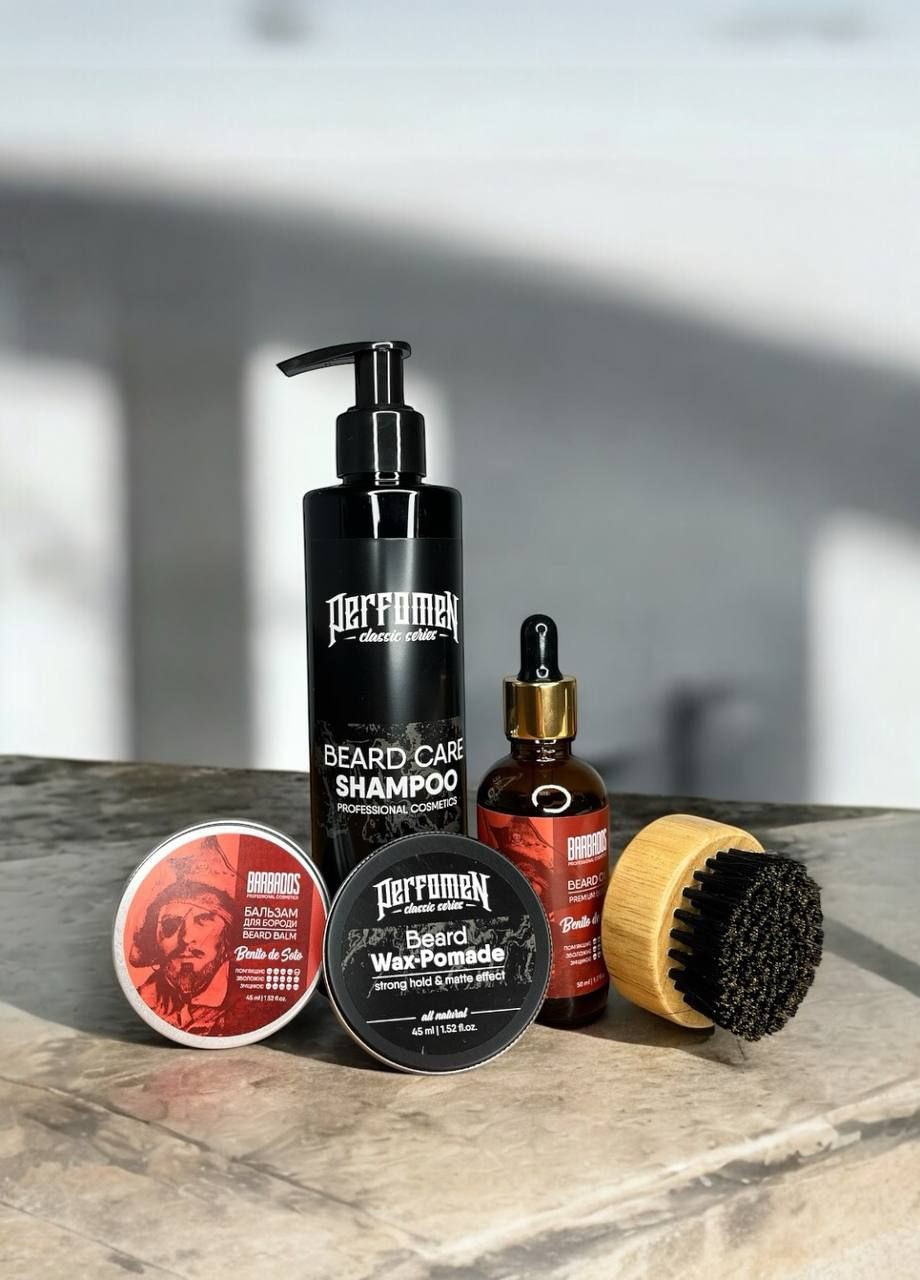 Набір для догляду за бородою та вусами Benito de Soto 5 позицій Perfomen (360884573)