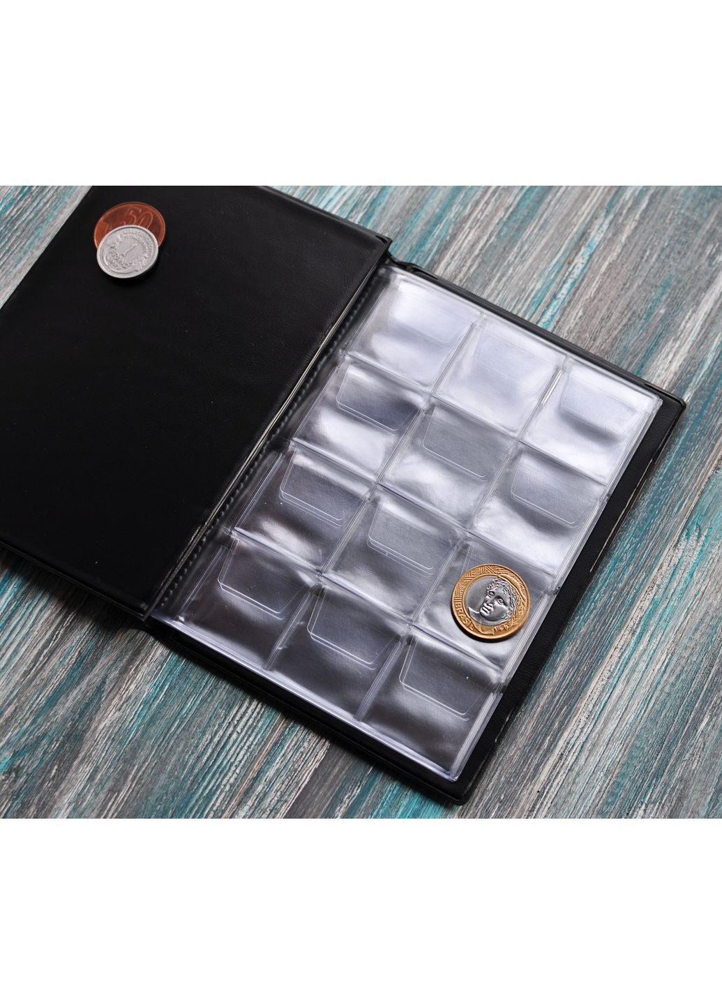 Альбом для монет (на 96 монет) MARCIA (комірка - 35х35 мм) No Brand (365830135)