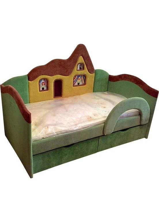 Детская кроватка с бортиком и матрасом Львенок 160х80 ТМ No Brand (322500791)