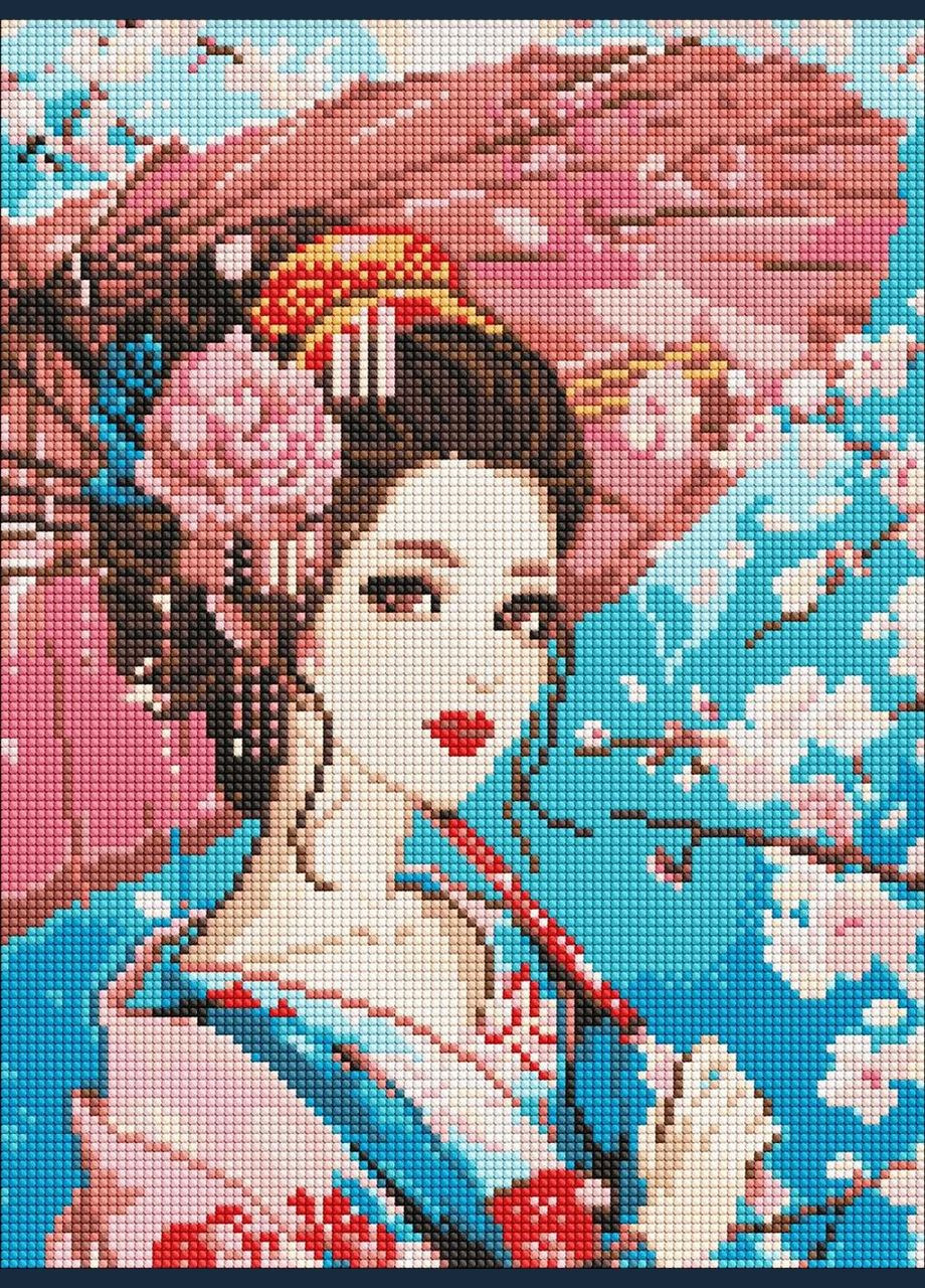 Алмазная мозаика Японская красавица Идейка 30 х 40 AMO8058 IDEYKA (354828559)