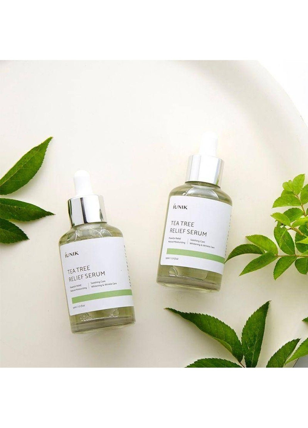 Сироватка лікувальна протизапальна з екстрактом чайного дерева Tea Tree Relief Serum Iunik (301083892)