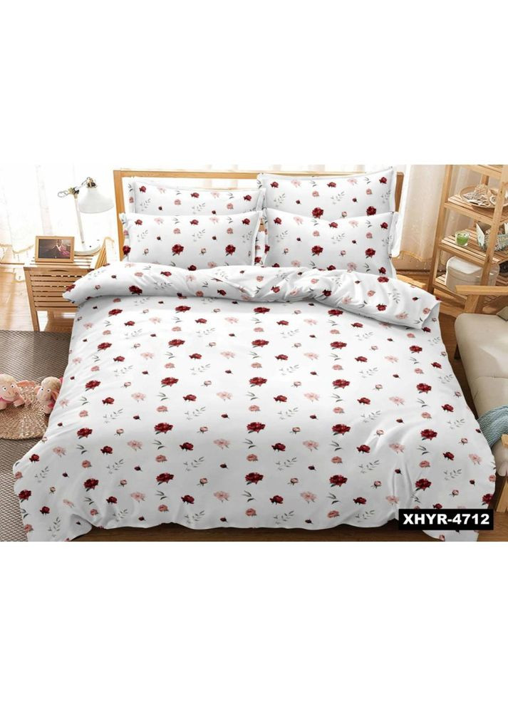 Постельное белье Евро Пакистанская байка 200 x 220 см Летние воспоминания Белое 50 х 70 см No Brand (364485009)