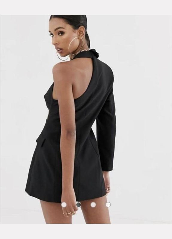 Чорна сукня міні піджак з ліфом Asos