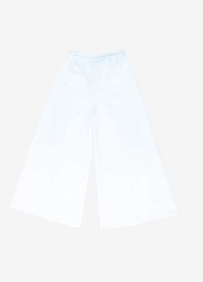 Белые демисезонные брюки No Brand