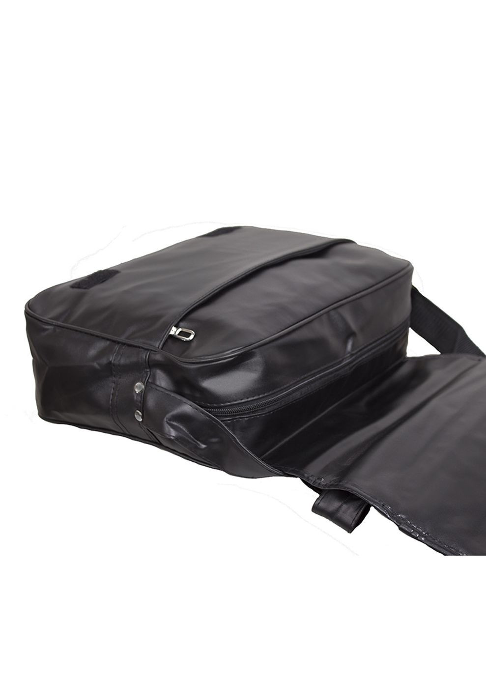 Чоловіча сумка зі штучної шкіри VC7711-569 Чорна Dovhani (370848552)