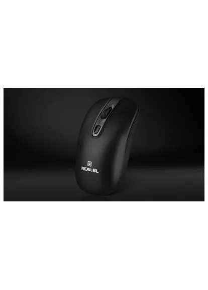 Мышка (EL123200043) Real-El RM-350W Wireless Black/Gray (366649739)