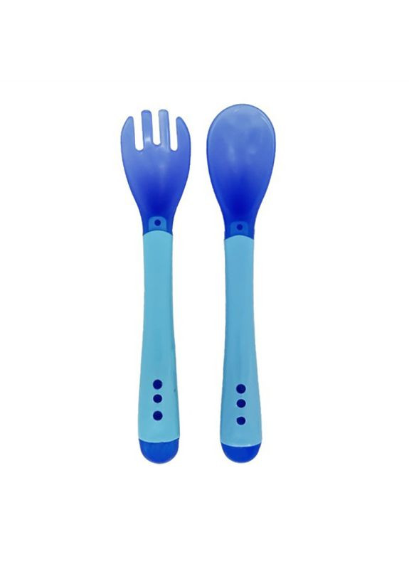 Дитячий набір Ложка+вилка "Хамелеон" MGZ-0104(Blue) Megazayka (319641189)