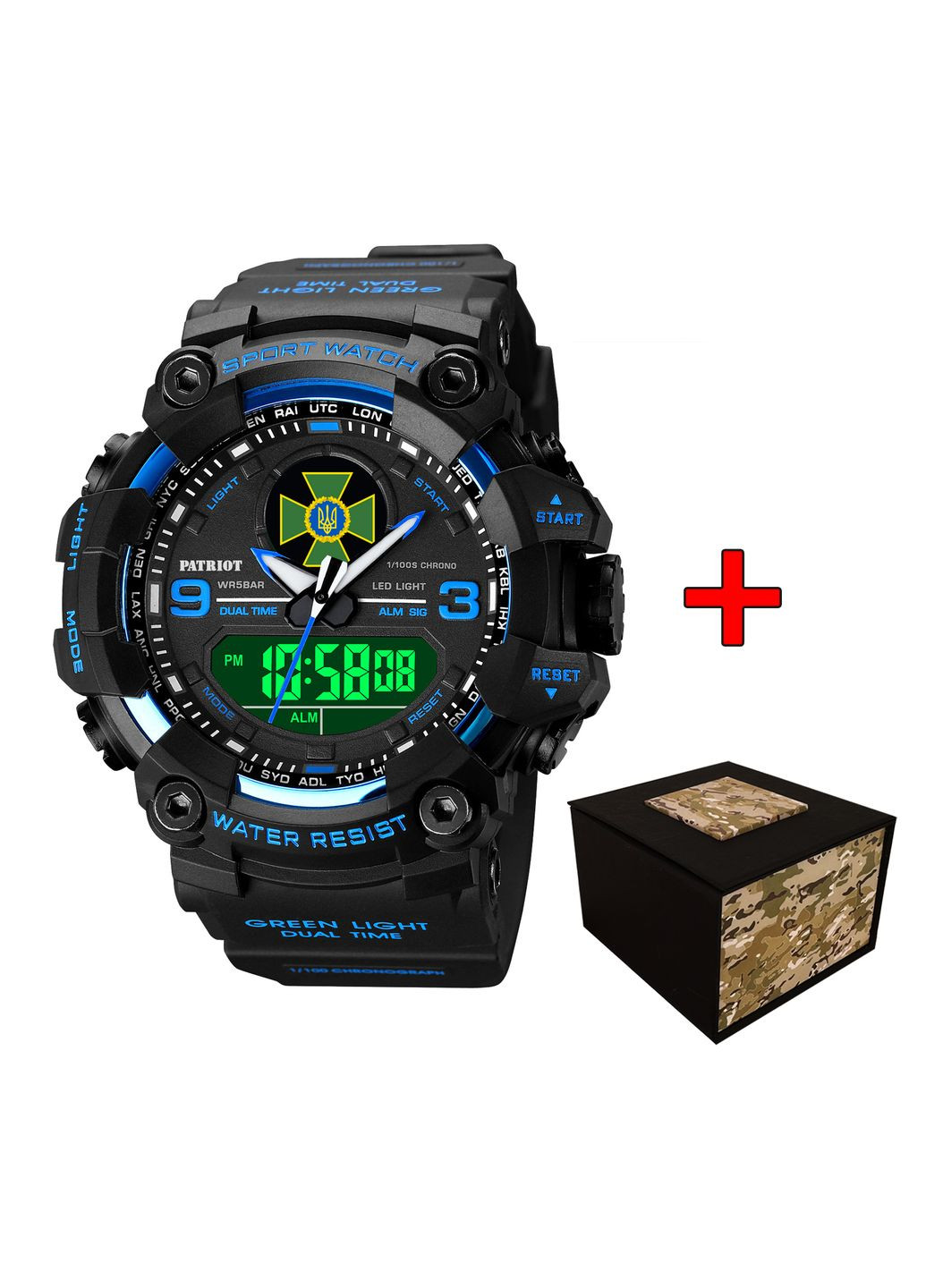 001BUDPS ДПС Чорні з синім + Коробка. Patriot (341337302)