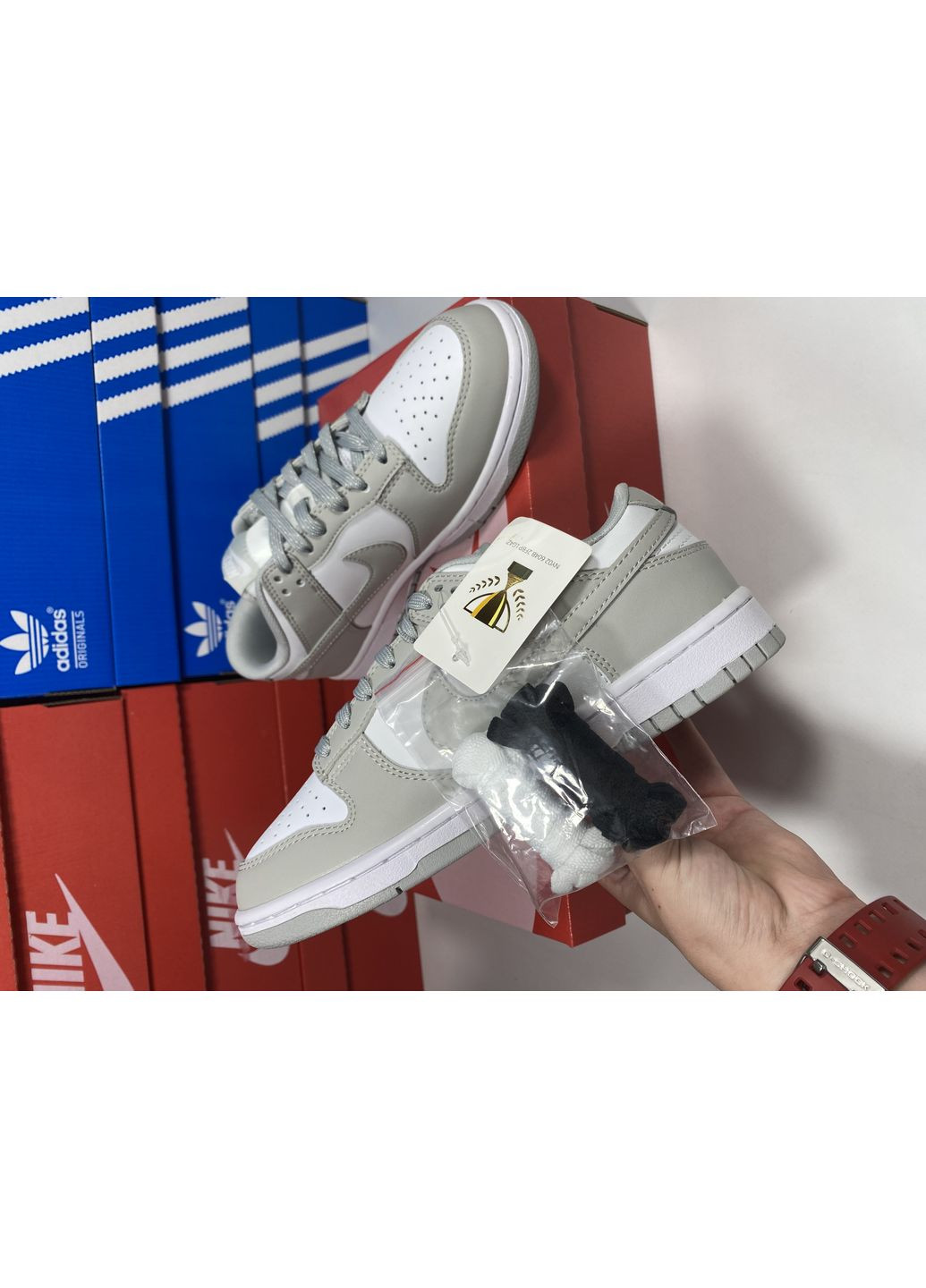 Сірі Осінні кросівки чоловічі nike dunk grey lux найк сб данк No Brand
