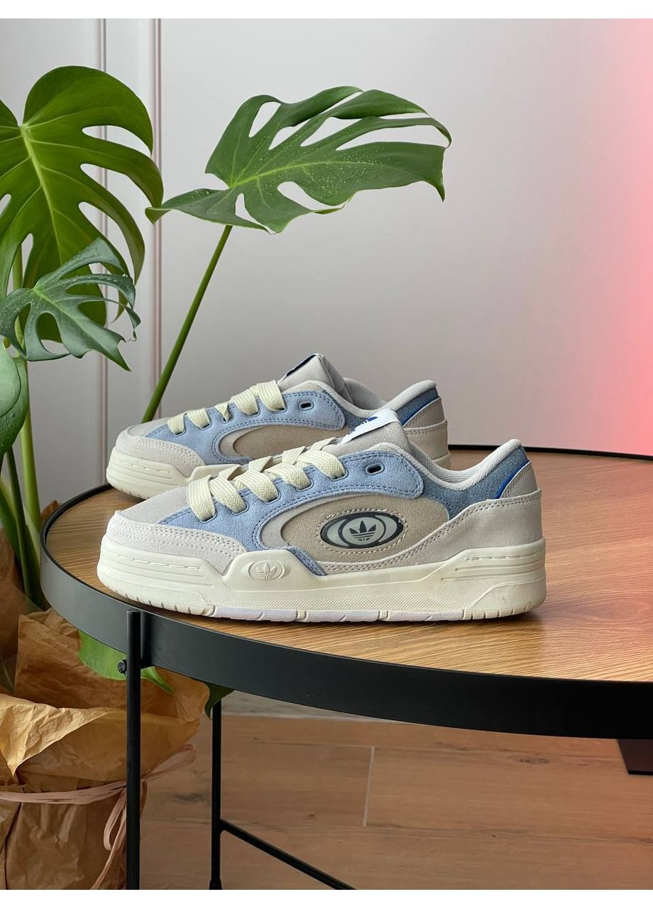 Голубые демисезонные кроссовки мужские и женские adidas adi2000 x 'blue dawn' | адидас ади 2000 голубые No Brand