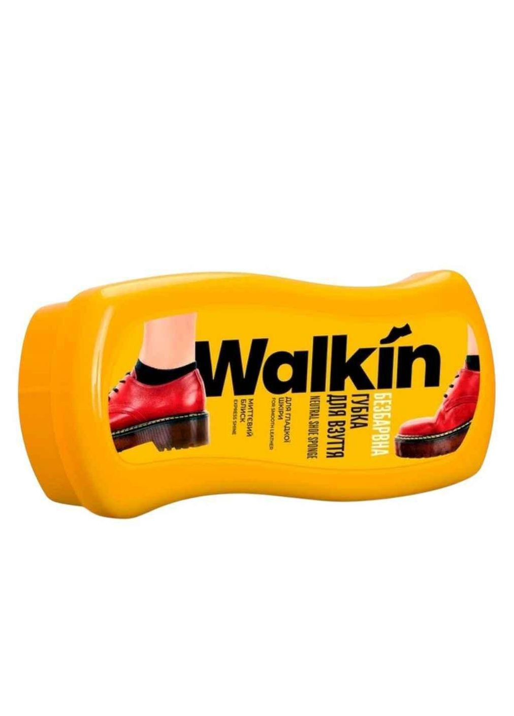 Губка для взуття хвиля з гладкої шкіри безбарвна ТМ Walkin (370678306)