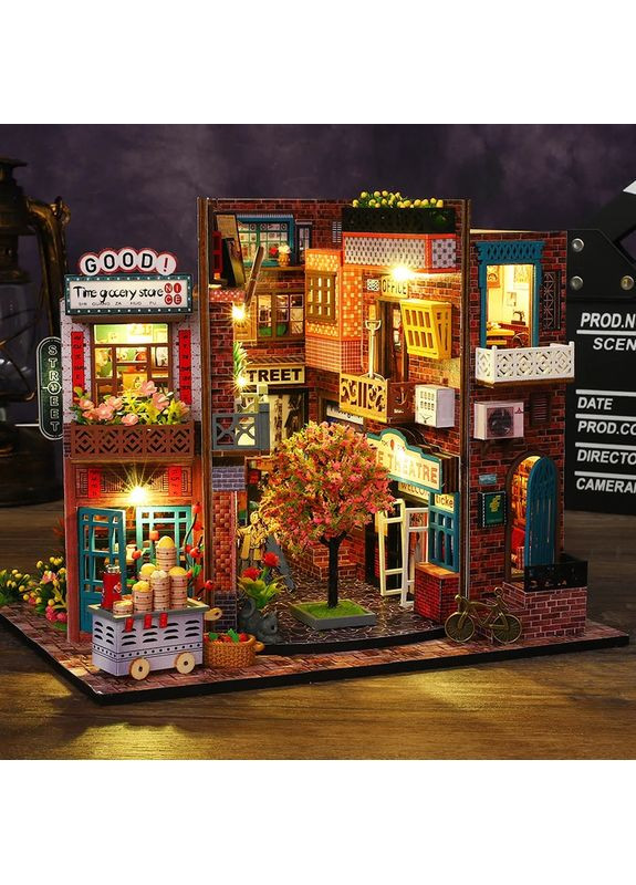 Румбокс Отпечаток времени Интерьерный конструктор DIY Miniature Dollhouse Kit ES-010 No Brand (362453346)