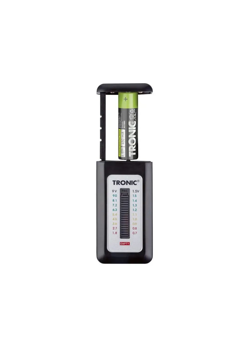 Тестер для батареек с дисплеем и шкалой комбинированный Tronic (364554581)