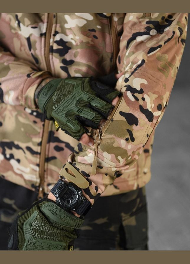 Тактична демісезонна куртка SoftShell мультикам No Brand (302970544)