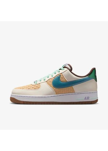 Бежевые демисезонные кроссовки air force 1 retro qs ib5722-100 Nike