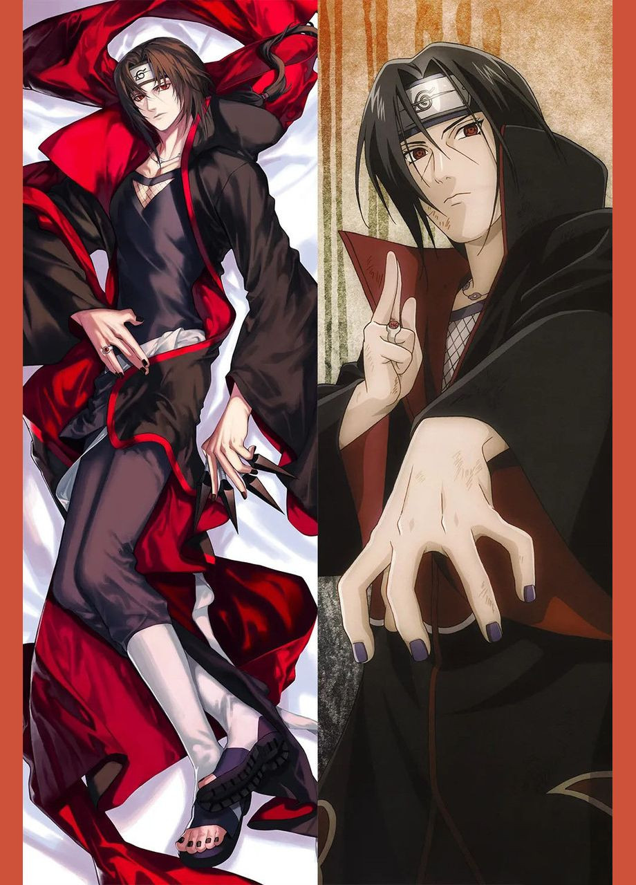 Подушка дакімакура двостороння Itachi Uchiha 2 - NARUTO 100см No Brand (327842885)