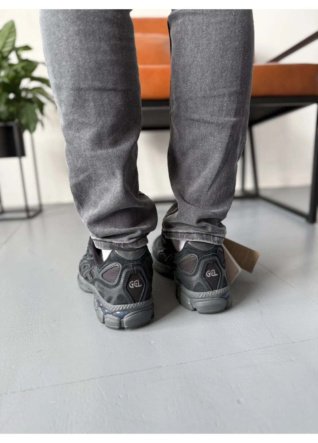 Чорні літні кросівки asics gel-nyc black suede gore-tex асікс гель нюк No Brand