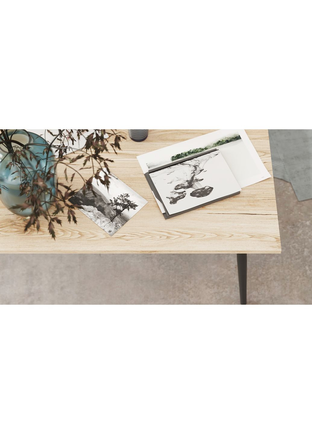 Стол журнальный Монтана 45x100x50 Черный металл ДСП 16 мм (FRD-106716) Ferrum-decor (353498185)