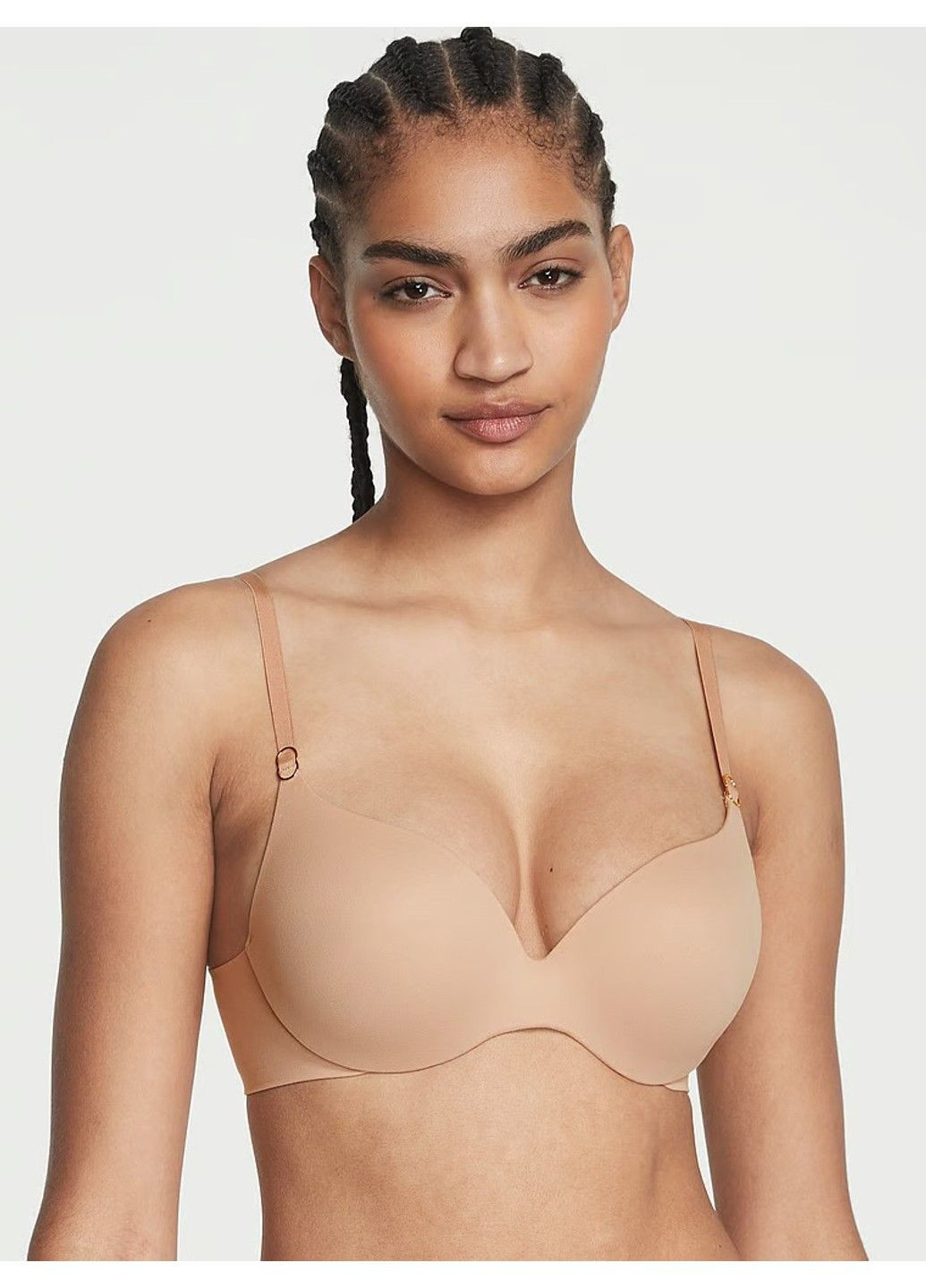 Бежевый бюстгальтер light push-up perfect shape bra Victoria's Secret