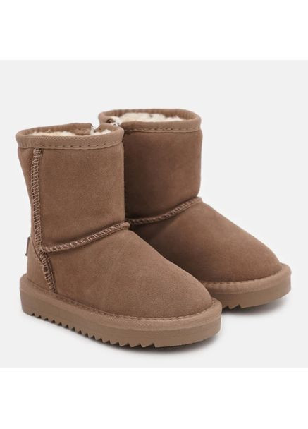 Бежевые детские угги для девочки замшевые коричневые (7805 -1) ITTS