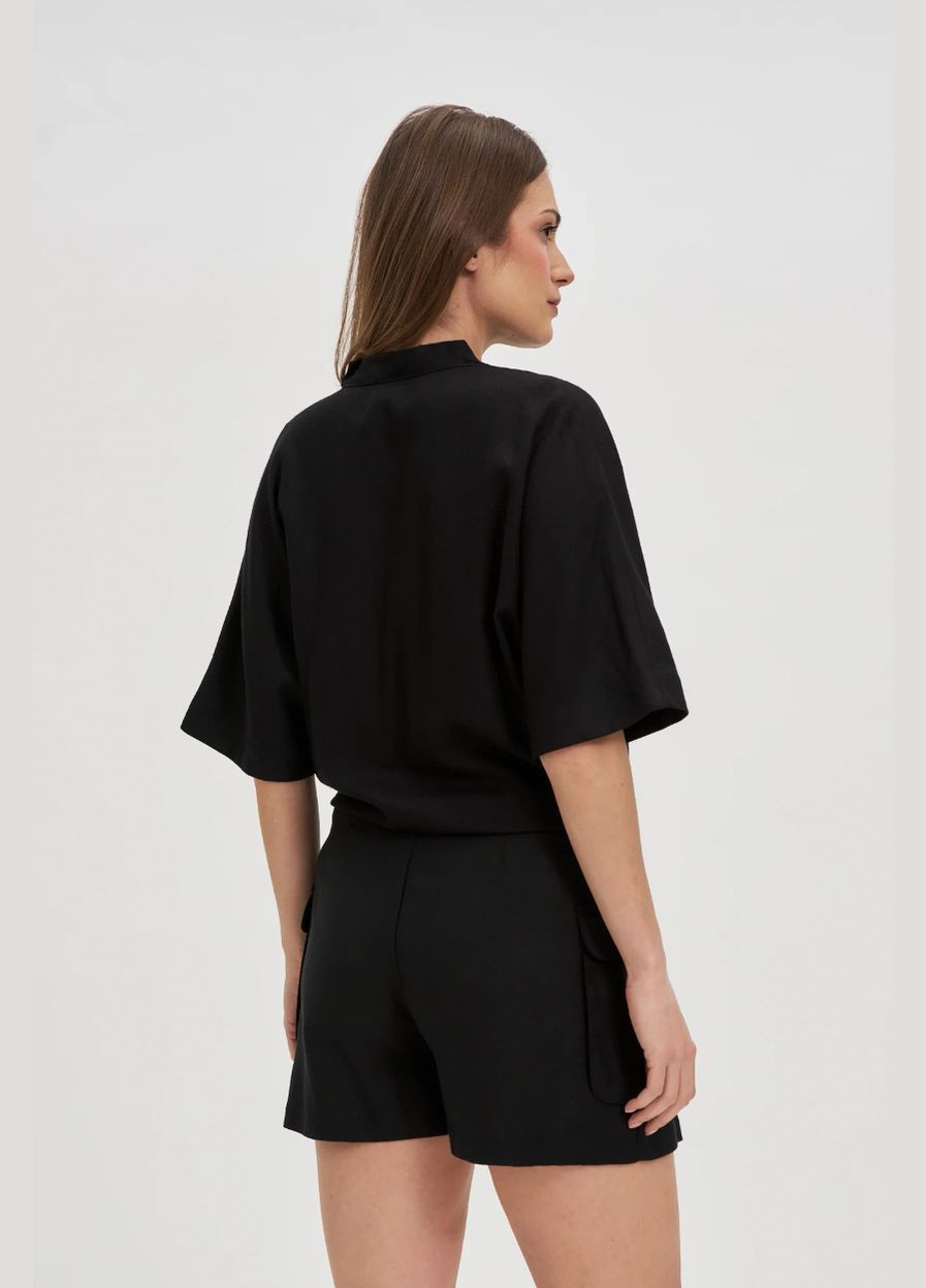 Чорна блузка жіноча Moodo