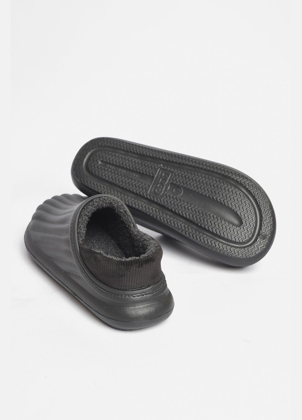 Галоши мужские на меху черного цвета Let's Shop (302660415)